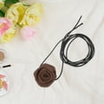 thumbnail image 5 of Unique Bargains 1 Pc Adjustable Choker Necklace Fashion Rose Delicate Floral Wristband for Women Brown Black, 5 of 6