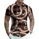 thumbnail image 3 of Camisas de playa de lujo para hombre y mujer, camisas de manga corta con solapa y estampado 3D vintage, ropa de calle, verano 2024, 3 of 5