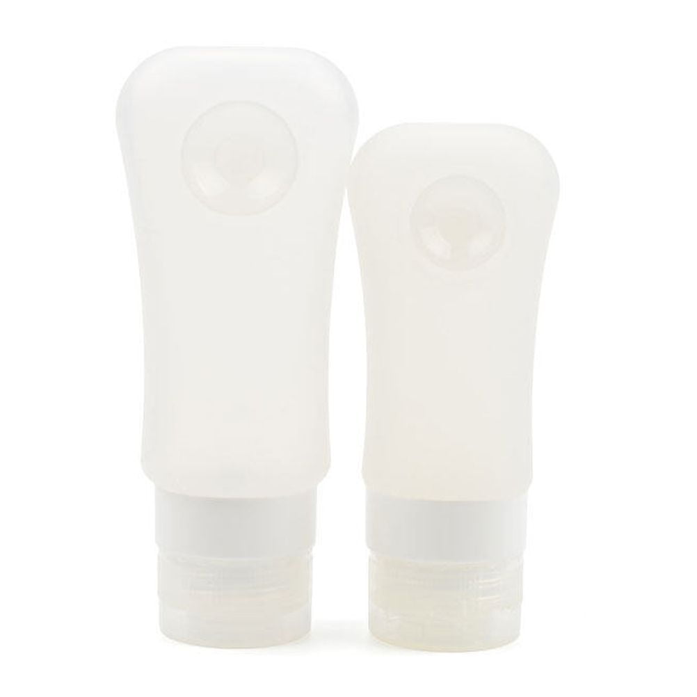ROMANSENTIAL 5Pcs Travel Toiletry Containers made of Silicone for Moisturizer Dispenser with Leakproof Features
