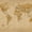 World Map Antique Style I, variant on Elephant Stock Mercator Projection World Map Wall Art - Horizontal Multi Panel Canvas - Living Room Wall Decor - Map Multi Panel - Beige And Gray Decor - 23" x 14"