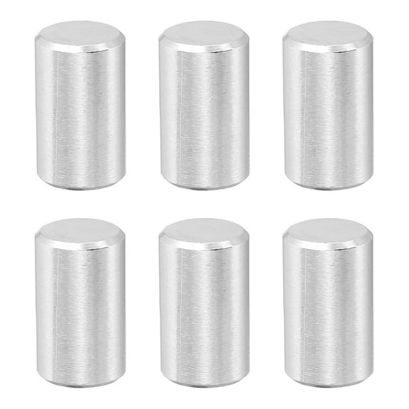 6 Pcs 10 x 12 mm 316 Stainless Steel Dowel Pins, Cylindrical Shelf Support Peg Pin, Silver Tone