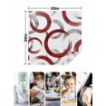thumbnail image 4 of Red Grey Cloth Napkins Set of 6 Reusable Dinner Napkins, Geometric Circle Modern Abstract Simple Art Cocktail Napkin Washable Table Napkins for Wedding/Holiday Party/Baby Shower 20"x20", 4 of 7