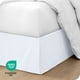 thumbnail image 5 of Faldón de cama Bare Home Cepillado Doble Colección Premium 1800 15 pulgadas Queen Blanco, 5 of 5