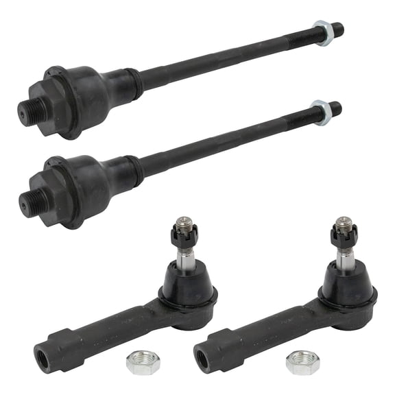 TRQ Inner and Outer Tie Rod Set 4 Piece Fits 1999-2006 Chevrolet Silverado 1500 with Steering Gear 1999-2006 GMC Sierra 1500 with Steering Gear 2001-2006 Chevrolet Tahoe 2001-2006 Suburban 1500