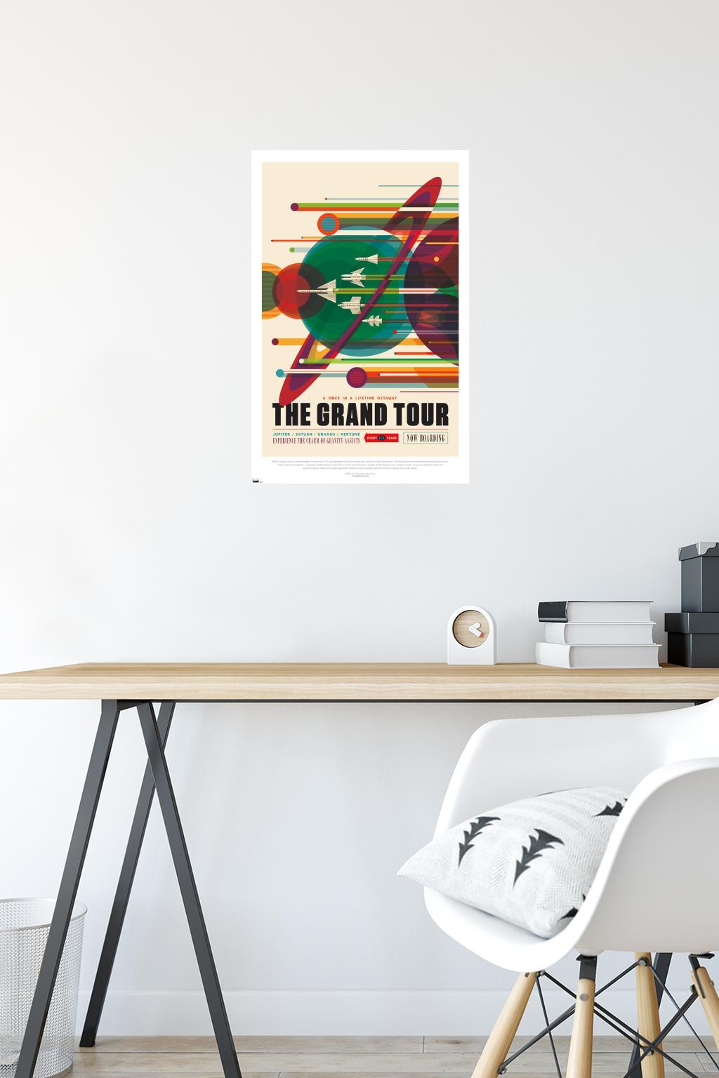 NASA - The Grand Tour Wall Poster, 14.725" x 22.375"