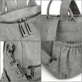 thumbnail image 5 of UTO Fashion Backpack Purse for Women Vegan Leather Ladies Large Shoulder Bag Convertible Travel Bag with Pouch(Light Grey), 5 of 8