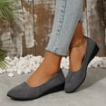 thumbnail image 6 of Women's Wedge Heel Slip On Shoes Solid Color Comfortable Mid Heel Breathable Casual Daily Walking Shoes Weekly Price Drops & Special Offers, 6 of 9