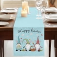 thumbnail image 3 of Table Runners 72 Inches Long Dress Scarves, Happy Easter Farmhouse Kitchen Table Runner, Coffee Tablerunners, Cute Gnomes Eggs Spring Daisy Flowers Blue 14x72 Inch, 3 of 9