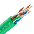 thumbnail image 5 of SYSTON CABLE TECHNOLOGY Cat 5e Ethernet Network Cable - 1000 FT, 350MHz 24AWG Solid Bare Copper Wire Outdoor/Indoor, Bulk No Ends 10 Ft to 1000 Ft Available, Heat Resistant Plenum Rated - CMP Green, 5 of 8