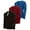 Assorted Colors Set G, variant on DARESAY 3-Pack Men's Thermal Crew Long Sleeve Henley Tops Base Layer Shirt-(Up to 3X)