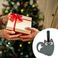 thumbnail image 4 of Unique Bargains 1 Pc Cat Pattern Luggage Tag for Travelling Deep Gray, 4 of 5