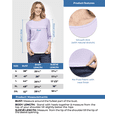 thumbnail image 4 of Turtle Bay New York Women's Classic Comfort Fit 3/4 Sleeve length Crew Neck Jersey Knit T-Shirt, 4 of 4