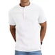 thumbnail image 1 of Playera Henley Casual Moda Manga Corta Para Hombre Algodón, 1 of 7