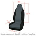 thumbnail image 6 of REGALWOVEN Universal Front High Back Bucket Car Seat Cover Gray Black Fit for Most Auto Car Truck SUV, 6 of 6