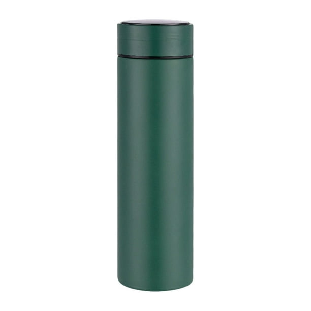 316 Taza de Aislamiento Inteligente de Medición de Temperatura Taza de Regalo de Agua Del Hogar de Acero Inoxidable, 22.5x6.5x6.5cm Taza de Acero Inoxidable Negro