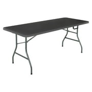 COSCO 6' Centerfold Blow Molded Folding Table, Black