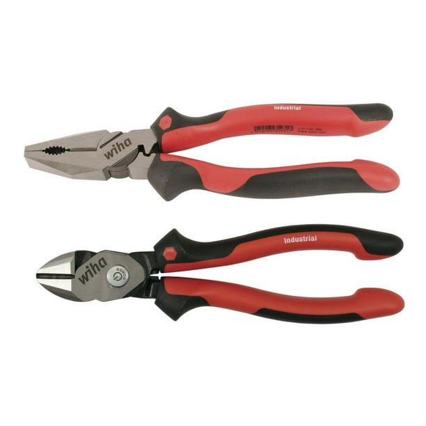 Wiha Linemans Pliers With Crimper Pliers Set