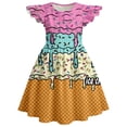 thumbnail image 4 of Robes d'Été pour Filles Décontractées Sans Manches à Col Rond, Manches Volantées, Robe de Jeu pour Tout-Petits et Enfants pour l'Extérieur, le Quotidien et les Activités Scolaires, 4 of 4