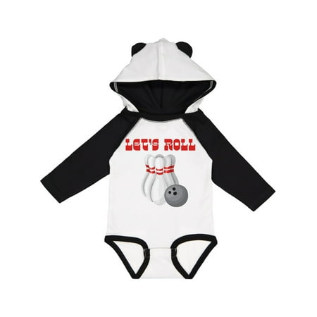 

Inktastic Let s Roll Bowling Gift Baby Boy or Baby Girl Long Sleeve Bodysuit