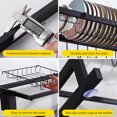thumbnail image 5 of DODOING Stainless Steel Dish Drying Rack ,Large Dish Drainer Above Sink, Expandable Kitchen Counter Organizer Storage Space Saver Shelf, 5 of 7