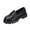 Black, variant on Willtoo Womens Round Toe Platform Loafers Slip On Chunky Lug Sole Casual Loafers Fashion Non Slip Daily Walking Shoes