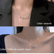 thumbnail image 5 of Collar De Forma Corazón Y Trébol De Cuatro Hojas Convertible Oro, 5 of 5