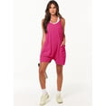 thumbnail image 3 of XCHQRTI Women Casual Jumpsuit Spaghetti Strap Overalls with Pockets Loose Sleeveless Rompers, 3 of 4