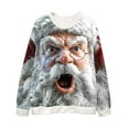 thumbnail image 4 of KHONTS Santa Christmas Sweatshirts for Men Funny Christmas Tops Crewneck 3D Printed Xmas Holiday Pullover Shirts C XXXL, 4 of 4