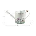 thumbnail image 3 of Watering Can Metal with Wooden Handle Floral Design for Indoor Outdoor Home Garden Use - 10" Multi, 3 of 8