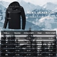 thumbnail image 7 of Tyhengta Men's Jacket Waterproof Coat Hooded Raincoat Outdoor Hiking Lightweight Windbreaker Black 3XL, 7 of 7