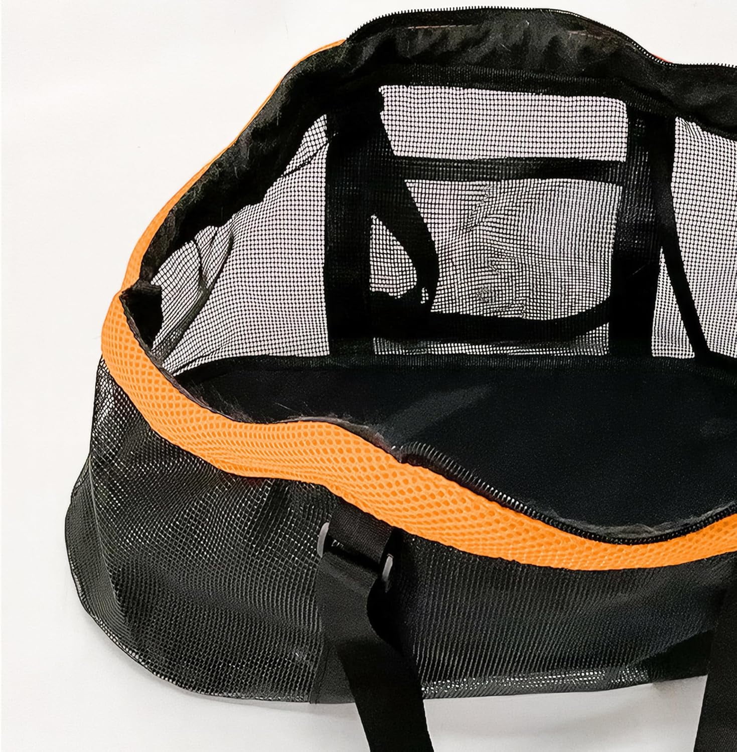 ABPETE Small Soft-Sided, Breathable Mesh Pet Carrier Backpack with Removable and Washable Mat, Orange, 13 lb Limit