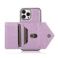 thumbnail image 7 of Phone Case for iPhone 14 Pro Max Wallet Cover with Wrist Crossbody Strap Lanyard Credit Shoulder Card Holder Slot Stand Leather Back Magnetic Flip Cell Accessories For iPhone 14 Pro Max, Purple, 7 of 7