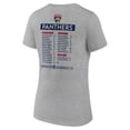 thumbnail image 3 of Women's Fanatics  Steel Florida Panthers 2024 Stanley Cup Champions Roster V-Neck T-Shirt, 3 of 3