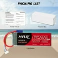 thumbnail image 6 of 2pcs HRB 6S 6200mAh 22.2V LiPo Battery EC5 for RC Helicopter Airplane Drone Plane Truck, 6 of 6