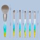 thumbnail image 3 of Juego de 6 brochas de maquillaje Fiudx con cabello gris y forma de poste de cristal, 3 of 5