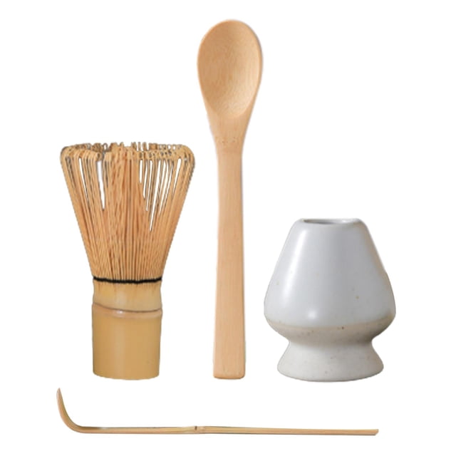 Juego completo de Matcha Ceremonial japonés, cuchara de Matcha duradera, herramientas para la del té, de Matcha hecho a mano para Soledad Soporte para batidor Matcha