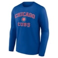 thumbnail image 2 of Men's Logo Athletic Royal Chicago Cubs Heart & Soul Long Sleeve T-Shirt, 2 of 3