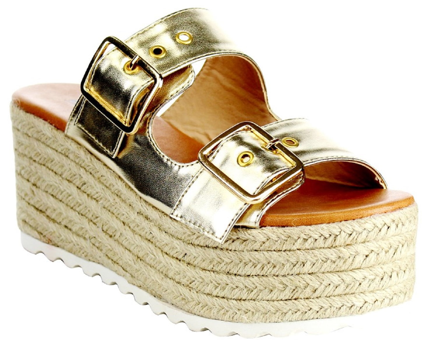 espadrille wedge slide