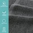 thumbnail image 2 of Arkwright Home Family Essentials Washcloths (Pack of 24), 12x12, Cotton, Dark Grey, 2 of 7