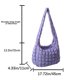 thumbnail image 3 of Bolso cruzado con patrón de celosía Bolso acolchado de algodón de gran capacidad para el trabajo (púrpura), 3 of 8