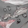 thumbnail image 5 of Pink Grey Flower Shower Curtain 72 x 72 Inch, Waterproof Fabric Watercolor Botanical Floral Shower Curtains for Bathroom with 12 Hooks, 5 of 6