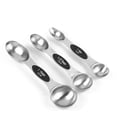 thumbnail image 3 of Cucharas medidoras magnéticas de acero inoxidable, juego de 9, apilables de doble cara, cucharadita y cucharada para medir ingredientes secos y líquidos oso de fresa Electrónica, 3 of 5