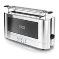 thumbnail image 1 of Tostadora Russell Hobbs TRL9300BKR de vidrio, 2 rebanadas, larga, 1 of 8