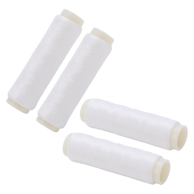 4 Pcs Rouleaux de Ligne de Pêche, Ligne de Caoutchouc en Nylon Transparent Haute Élasticité Accessoires de Ligne de Pêche