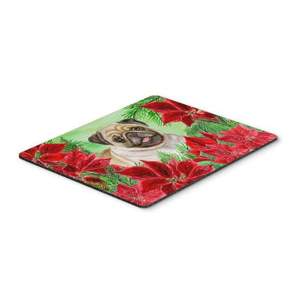 Carolines Treasures CK1365MP Fawn Carlin Poinsettas Tapis de Souris&44; Coussin Chauffant Ou Sous-Vêtements