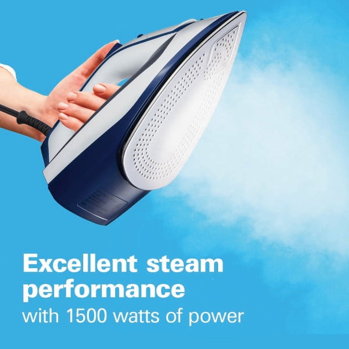 Hamilton Beach Steam Iron, Stainless Steel Soleplate, 14650