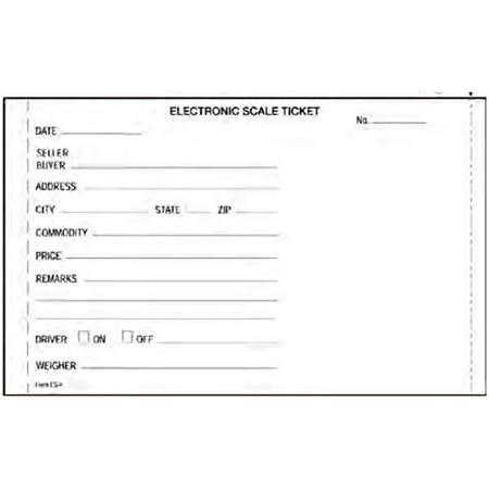 20265 Electronic Truck Scale Tickets For SP2200, SP2000, RL250 & EL500