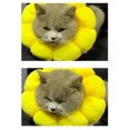 thumbnail image 5 of 1 Piece Elizabethan Collar, Cat Recovery Collar Adjustable Protective Cone Soft Edge Breathable Designed Pet Protection Collar, Sun Flower, Size L, 5 of 5