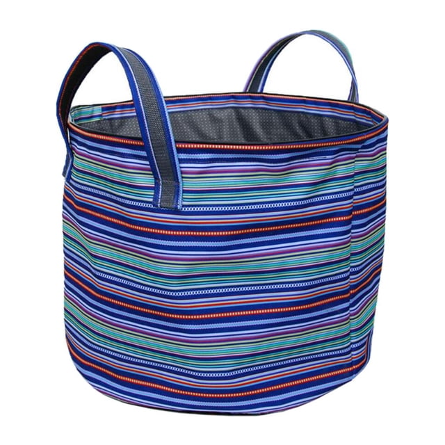 Cesto de lavandería Baoblaze plegable Contenedor de lavandería para Baño color azul tamaño 35,5 x 43 cm