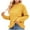 Yellow, variant on IROINNID Pullover Sweater for Women Winter Warm Crewneck Sweater Long Sleeve Knitted Loose Fit Casual Daily Solid Tops,Red